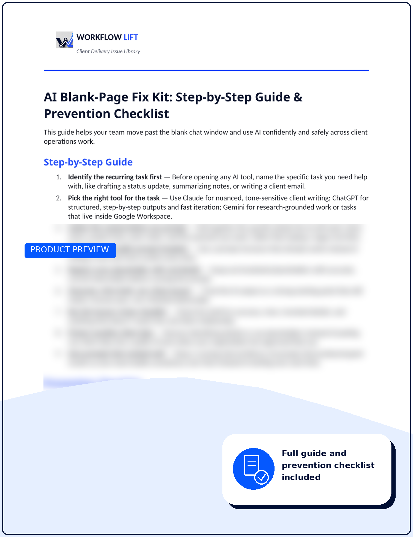 AI Blank-Page Fix Kit