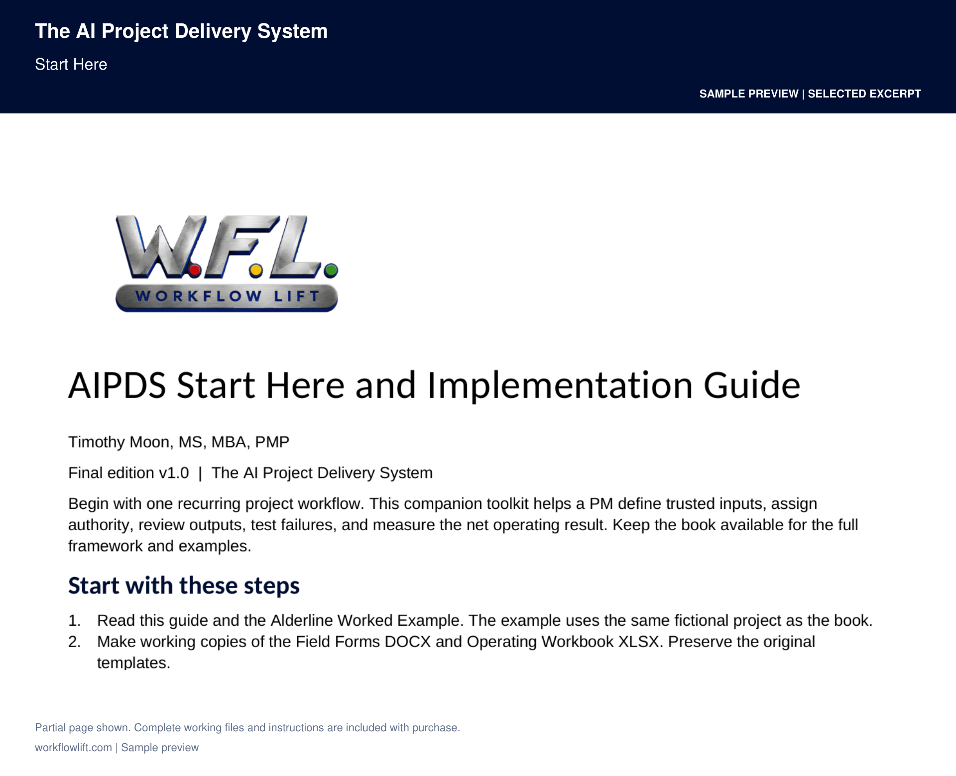 Begin with one recurring project workflow.