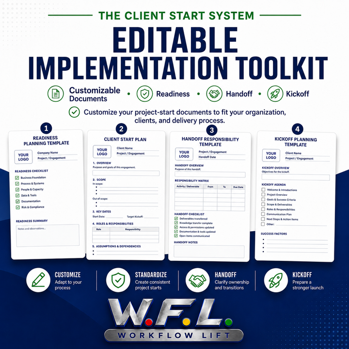 The Client Start System — Editable Implementation Toolkit