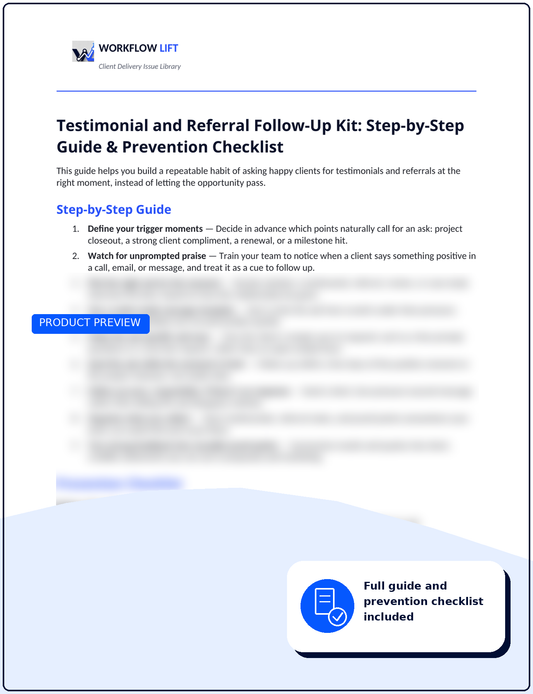 Testimonial and Referral Follow-Up Kit